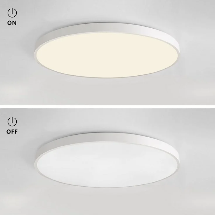 JDONG LED Deckenleuchte groß Deckenlampe Wohnzimmer 72/90W Dimmbar Durchmesser 58/78CM Rund, LED fest integriert, stufenlos dimmbar – Bild 3