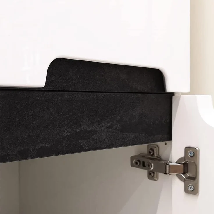 Lomadox Hängeschrank SOFIA-107 Badmöbel drehbar um 180° in Hochglanz weiß lackiert, : 30/60/22 cm – Bild 6