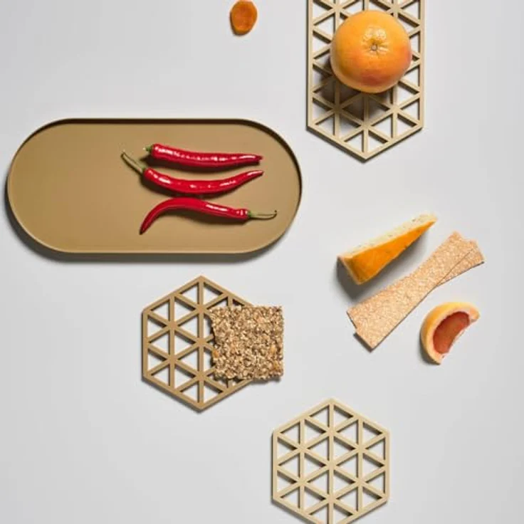 Zone Denmark Topf-Untersetzer Silikon Triangles Warm Sand – Bild 3