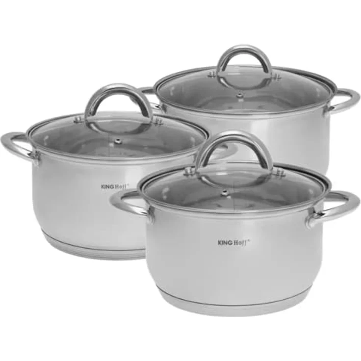 Kinghoff Kochen Kinghoff Töpfe Silver 6 Stück KH4447 – Bild 5