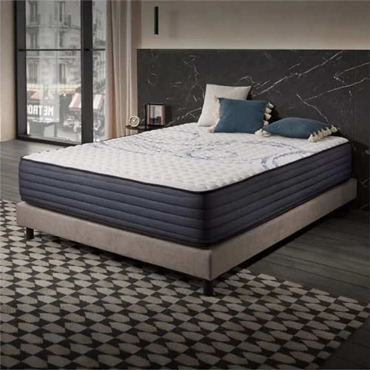 Naturalex | Perfectsleep | Matratze 140x200 cm | 30 cm hoch | Memory und Blue Latex-Technologie Extra Komfort HR | Fester Halt mit Atmungsaktivem Schaumstoff | Ergonomisch Entspannend