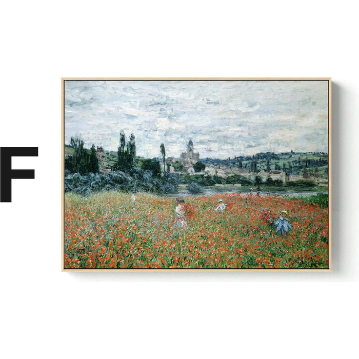 Poster Vintage Claude Monet · Deko Print ohne Rahmen - F / 21x30 cm