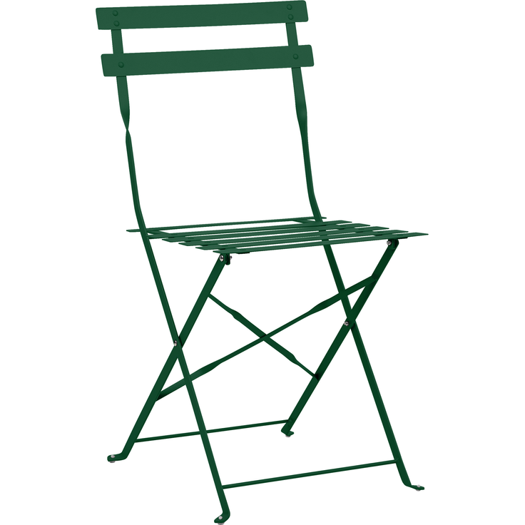 Bistro Set FIORI Metall Dunkelgrün Grün – Bild 4