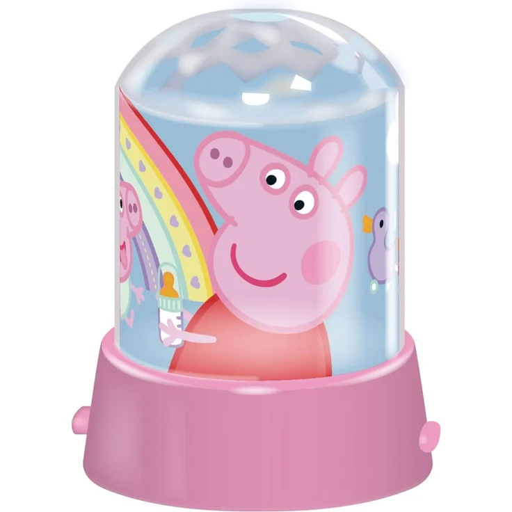 WONDEE Peppa Wutz Nachtlicht Projektor für Baby und Kinder mit zwei Modi, Lampe Dauerlicht und Farblicht - Peppa Pig Geschenke fur Kinder und Babys von 1, 2, 3, 4, 5 Jahren, Taufgeschenke