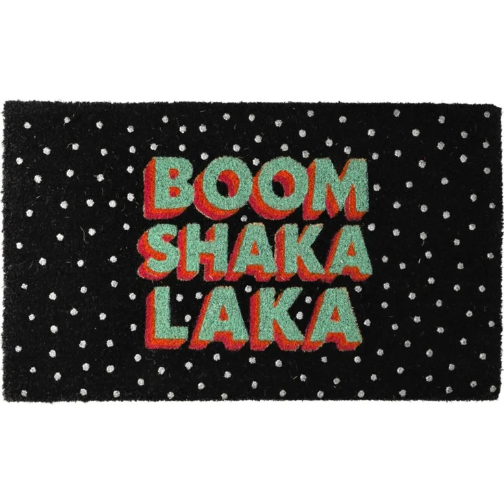 Giftcompany Fußmatte Fußmatte Boom Shaka Laka schwarz 45x75cm, Fußmatten