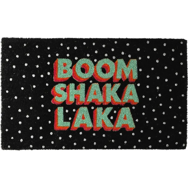 Giftcompany Fußmatte Fußmatte Boom Shaka Laka schwarz 45x75cm, Fußmatten