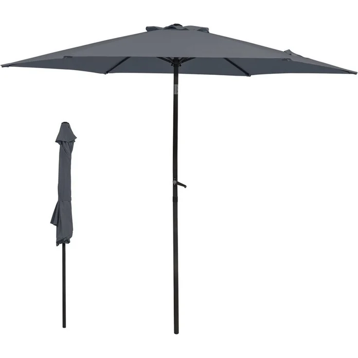 Thanaddo Sonnenschirm Gartenschirm Terrassenschirm Balkonschirm Marketschirm, Strandschirm mit Kurbel, UV Schutz, Windfest – Bild 1