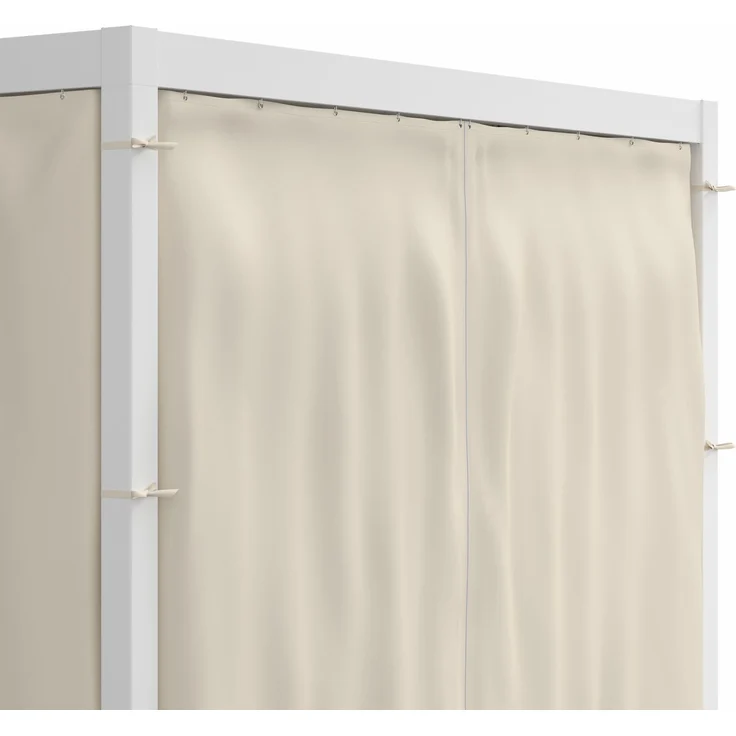 Blumfeldt Pergola 3x4 m - Verstellbares Lamellendach, Wasserdicht & Winterfest, Inkl. Vorhänge & Moskitonetze, UV-Schutz, Aluminium-Rahmen, Weiß – Bild 5