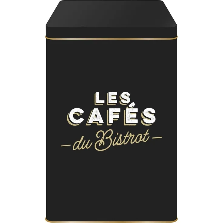 COOK CONCEPT, BT6823, elegante Café-Bistro-Box aus Metall für praktische und ästhetische Aufbewahrung, optimaler Schutz von Lebensmitteln, Größe 10,8 x 18,4 x 10,8 cm, Farben Schwarz, Grün, Beige