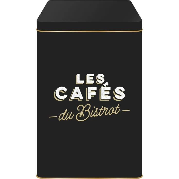 COOK CONCEPT, BT6823, elegante Café-Bistro-Box aus Metall für praktische und ästhetische Aufbewahrung, optimaler Schutz von Lebensmitteln, Größe 10,8 x 18,4 x 10,8 cm, Farben Schwarz, Grün, Beige