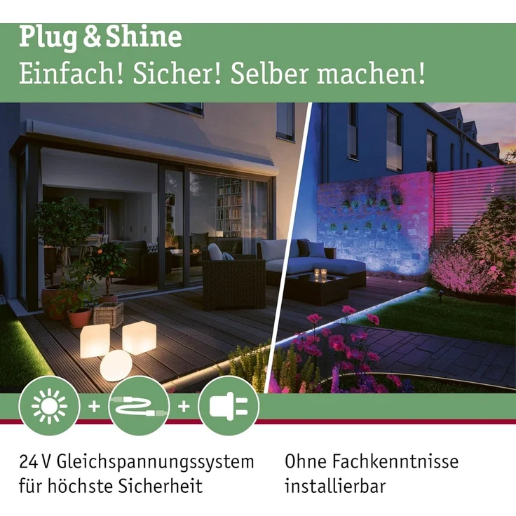 Paulmann 94276 Plug&Shine Connector IP68 5m Schwarz ein Anschluss – Bild 11