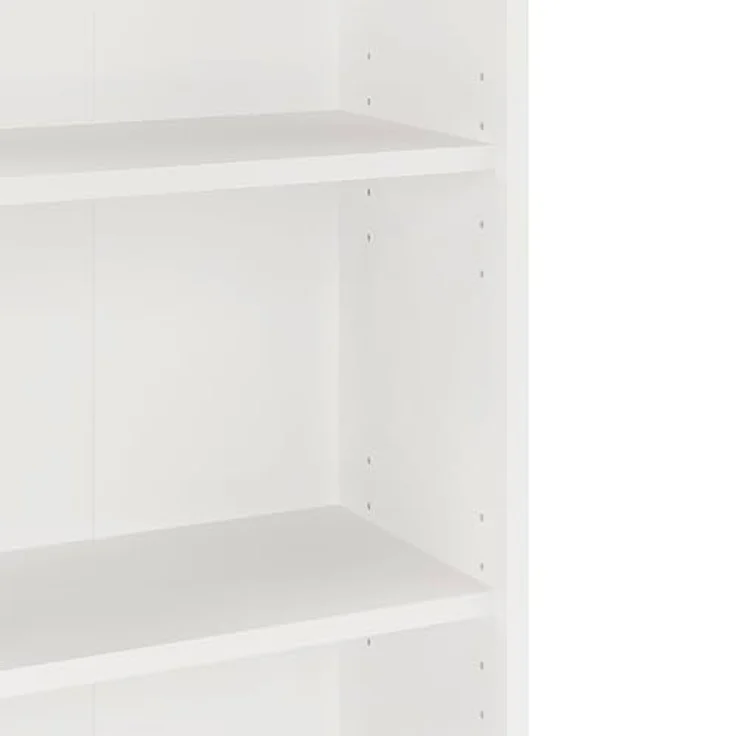 KOMTO Bücherregal Lumo 80 cm breit Regal mit 3, 4, 6 Ebenen und Höhenverstellbare Regale, Aufbewahrungsregal Bookshelf Weiß – Bild 7