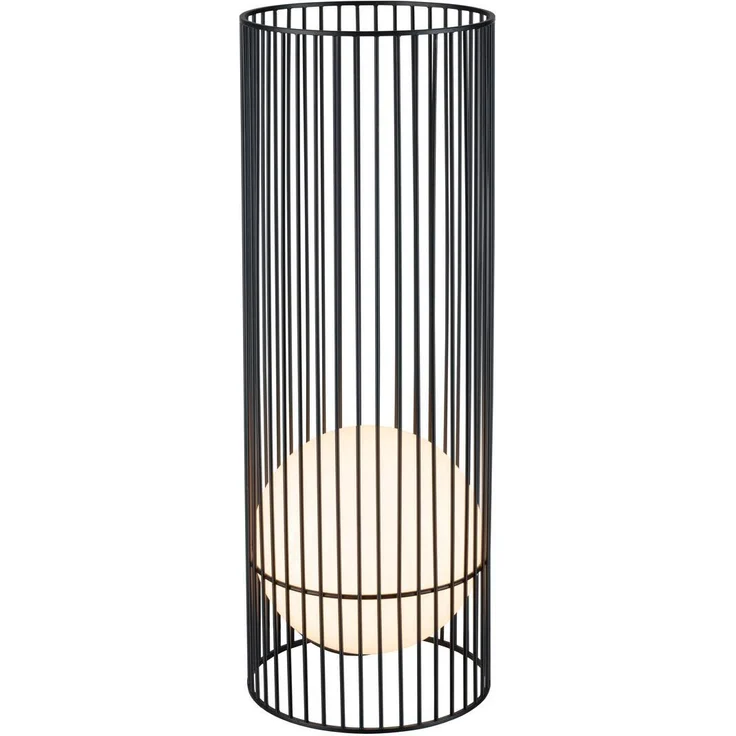 SLV GRID SUN, Outdoor Stehleuchte, 2700K, IP44/IP65, schwarz / milchig - Stand-, Wand- und Deckenleuchten (Outdoor)