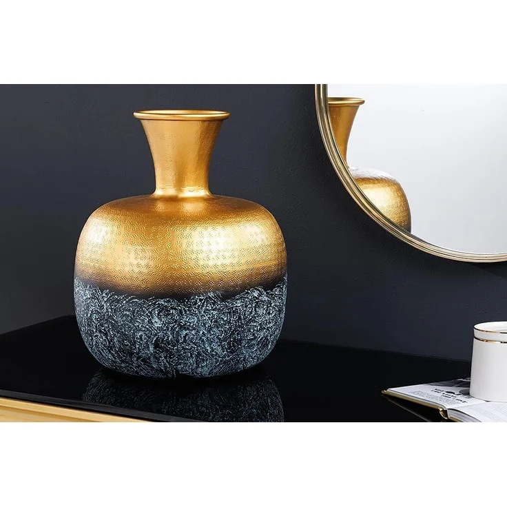 riess-ambiente Tischvase ABSTRACT ORIENT 40cm gold (Einzelartikel, 1 St), Wohnzimmer · Metall · rund · handmade · Dekoration · Design – Bild 4
