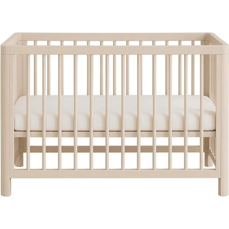 Baby-Delux Babybett Lio Schutzgitter umbaubar, Kinderbett Gittebett 60x120 Barriere Matratze – Bild 3