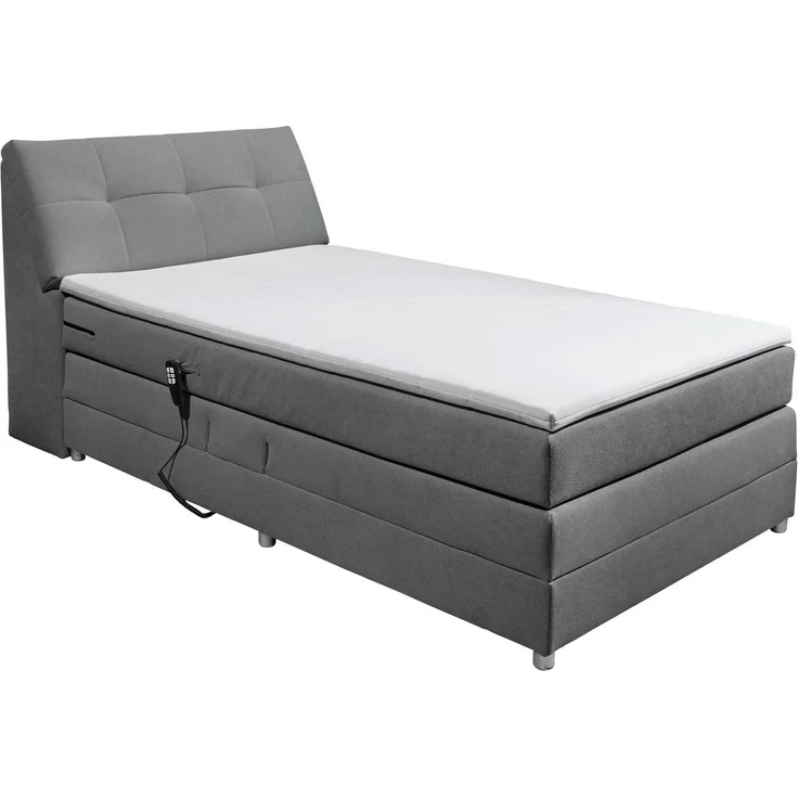 Boxspringbett Toulouse A von Ed Exciting Design Farbe Anthrazit – Motor, Stauraum & Relaxfunktion H2 – Bild 2