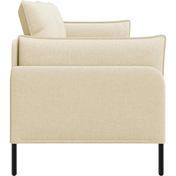 vidaXL 3-Sitzer-Sofa Creme 222 x 81 x 89 cm Stoff 42048636 – Bild 4