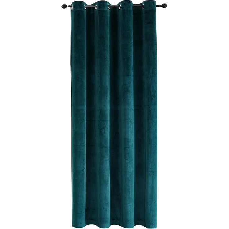 Haus und Deko Gardine Vorhang Ösen 140x175 cm Verdunkelung Samt weich blickdicht Gardine, Ösen (1 St), Polyester
