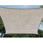 Sonnensegel Quadratisch wasserdurchlässig Champagner 13m² - für Terrasse