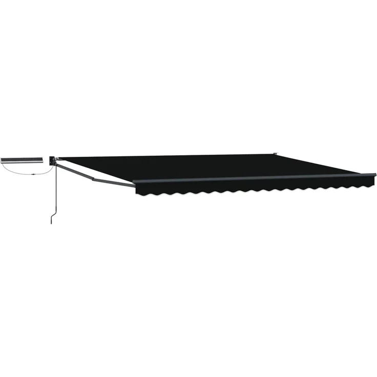 vidaXL Elektrische ausziehbare Markise Schwarz 4 x 3 m 3420151 – Bild 1
