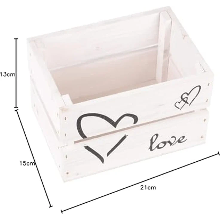 UNUS HOME Dekokiste Holzkiste Love 3er Set – Bild 7