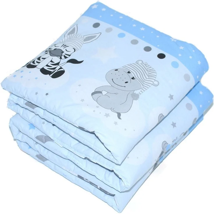 Primawela Bettnestchen 190cm Bettumrandung Babybett Baby Kinder Nest Kopfumrandung Kopfschutz – Bild 1