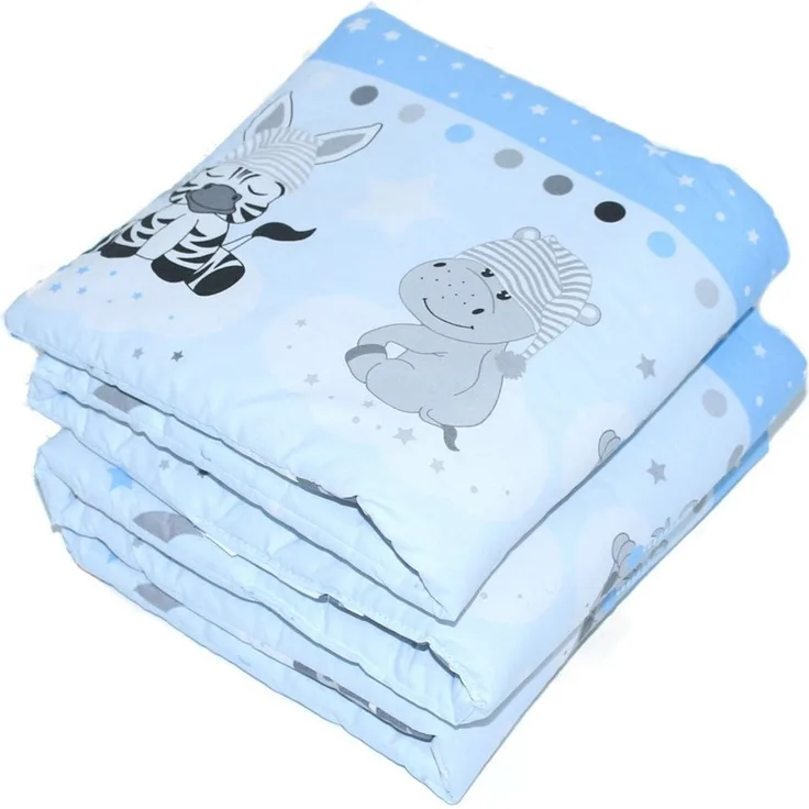 Primawela Bettnestchen 190cm Bettumrandung Babybett Baby Kinder Nest Kopfumrandung Kopfschutz