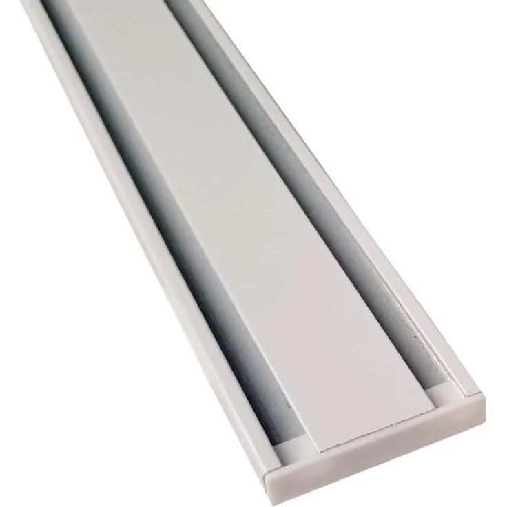Bestlivings Gardinenschiene, 2-läufig, Fixmaß, verschraubt, Flache Aluminium Schiene (7mm), Längen bis 480cm, (4x120 cm) – Bild 4