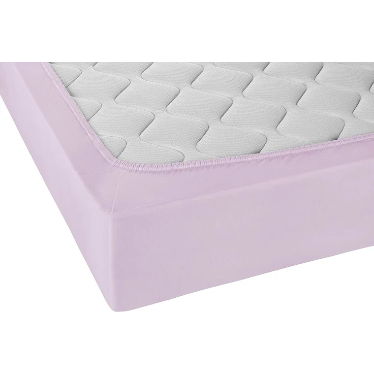 Biberna Jersey-Spannbetttuch, 100 % Baumwolle, Flieder, 1x 140x200 cm - 160x200 cm – Bild 3