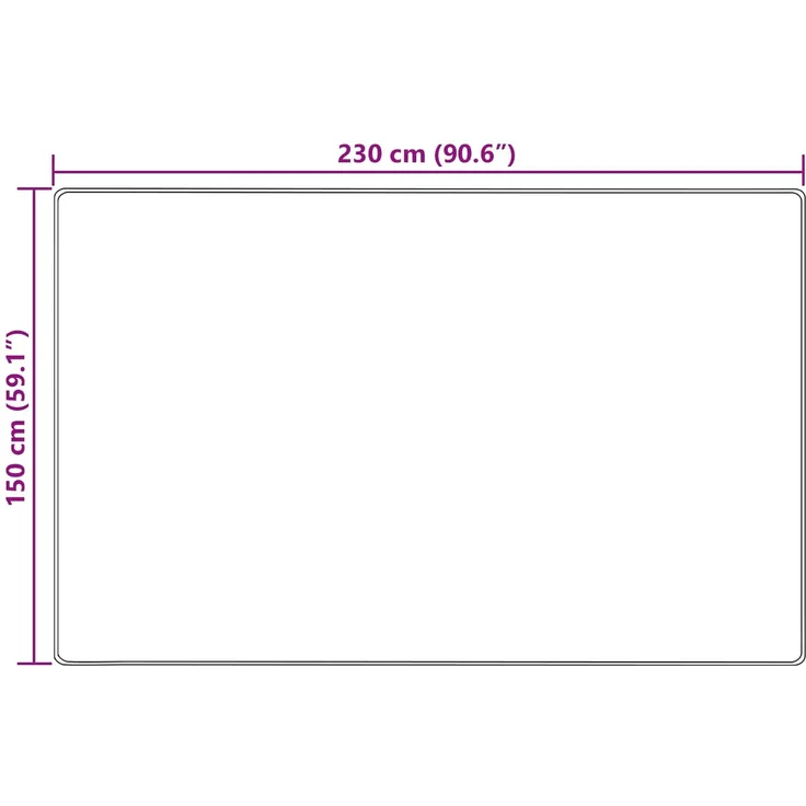 vidaXL Teppichläufer MARSA Gelb 150x230 cm Polyester und PVC 42023230 – Bild 7