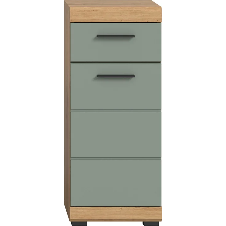 Xonox Scout Standschrank (B/H/T: 37x88x31 cm) in Salbei und Artisan Eiche Nachbildung – Bild 2