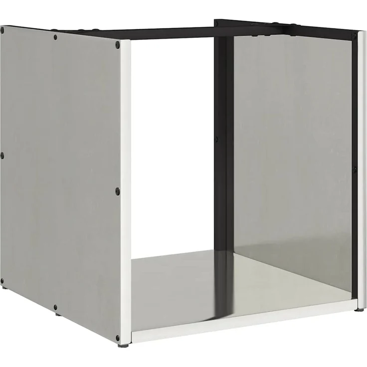 vidaXL Brennholzregal 40x40x40 cm Edelstahl 864241 – Bild 2