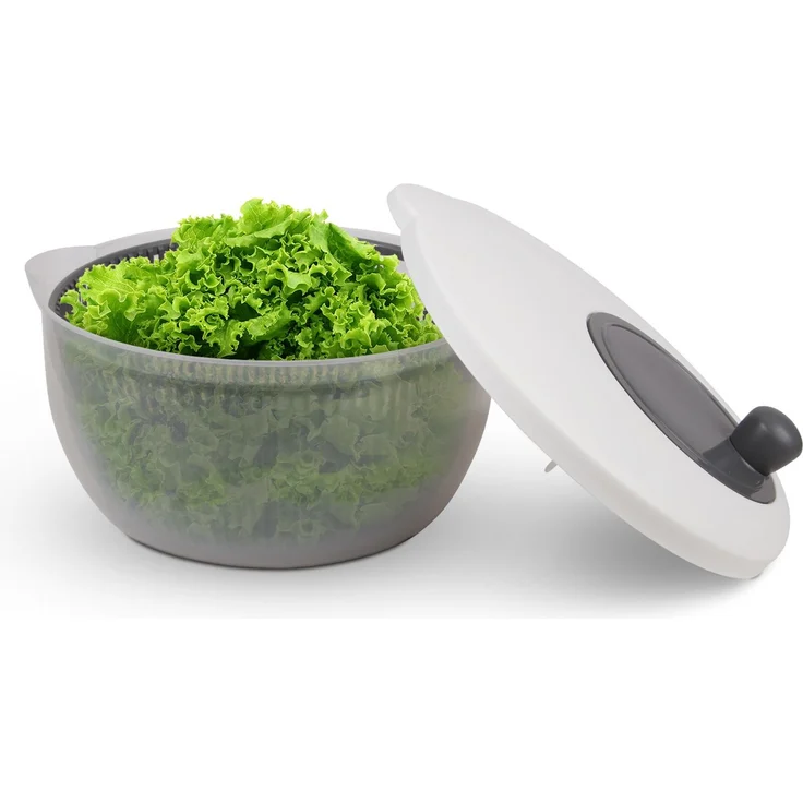 Salatschleuder 2,7 Liter Ø20cm / 4 Liter Ø25cm Grau 4 Liter – Bild 1