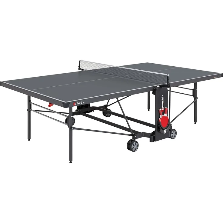 SPONETA 'S 4-70 e' Tischtennisplatte, wetterfest, klappbar, grau, 152,5 x 274 x 76 cm – Bild 1