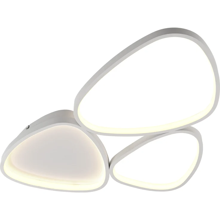 JUST LIGHT Deckenleuchte PEBBLES, Dimmfunktion, LED fest integriert, Warmweiß, LED, dimmbar, Switchmo, Memory, nach Trennung vom Netz – Bild 5