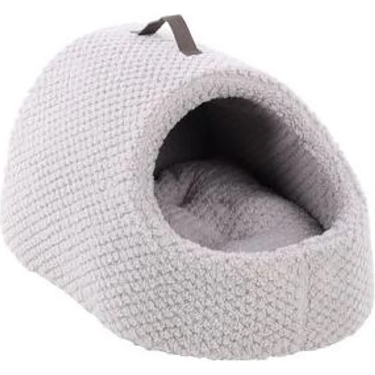 Flamingo Schlafhöhle Höhle Jacquard grau für Hunde – Bild 6