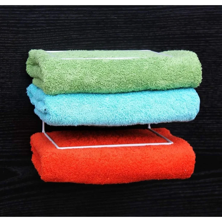 DanDiBo Handtuchhalter Weiss Wand Handtuchregal zur Wandmontage 2er Set 20 cm 93898 Unsichtbar Schwebend Wandhandtuchhalter Metall Modern Design – Bild 7