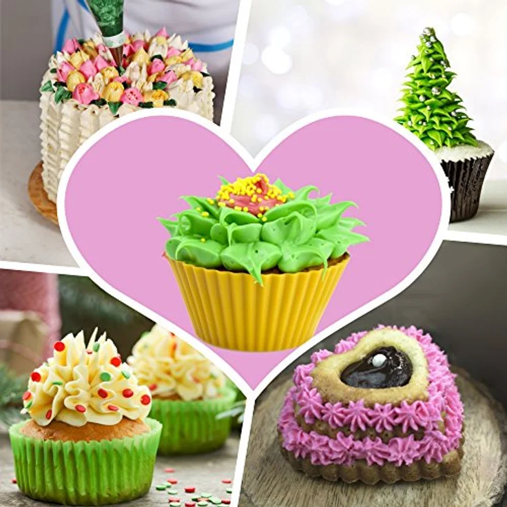 Wenburg Spritztüllen 29er-Set Basic Spritztüllen mit E-Book, Edelstahl, (29-tlg), kreativ dekorieren Muffin Cupcake Kuchen Torten rostfreies Edelstahl – Bild 7