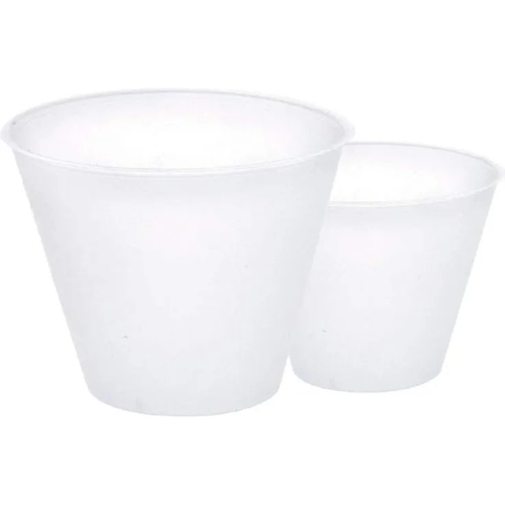 Decora 5 Stück Flared Kunststoff Eierbecher, 250 g, weiß, 5-teilig