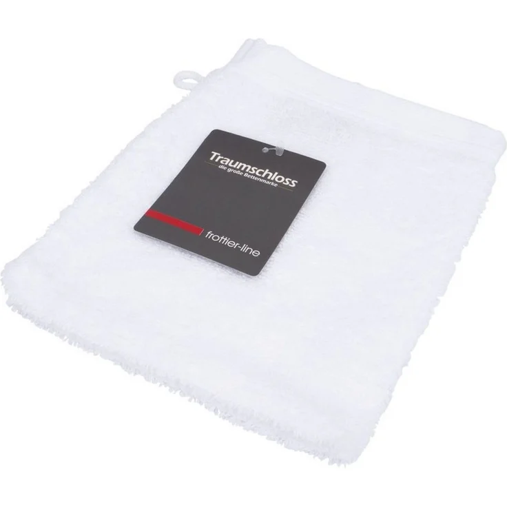 Traumschloss Frottier-Line, Frottier (1-St), Flauschig weich & angenehm zur Haut, 1x Waschlappen, Weiß, 16x21 – Bild 1