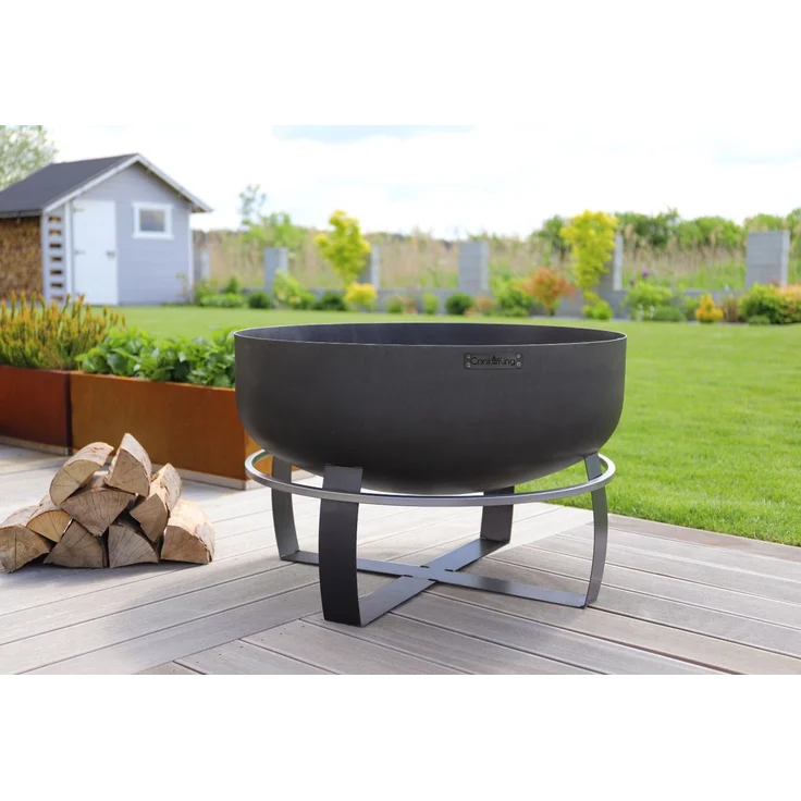 CookKing 'Viking' Feuerschale XXL, Stahl Schwarz, Ø 80x50 cm – Bild 2