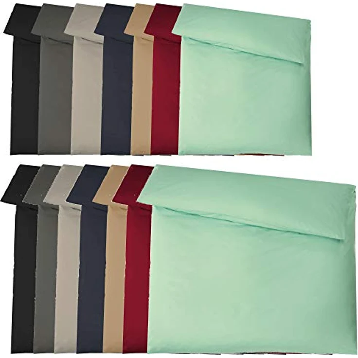 aqua-textil Bettwäsche Luxury Deckenbezug Bettdecke Mako Satin 155x200cm silber, Baumwolle, 0 teilig – Bild 6