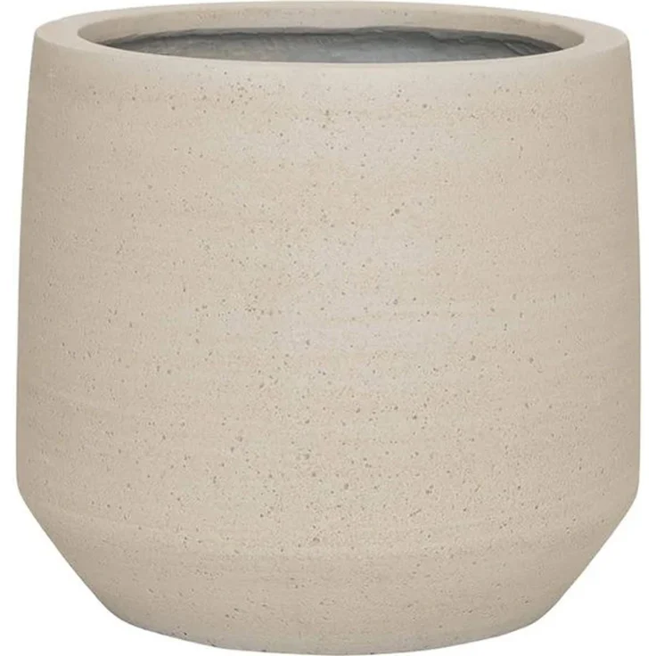 Pottery Pots Hartith Beige, gewaschenes Beige, Durchmesser 42 cm, Höhe 38 cm, Öffnung 33 cm
