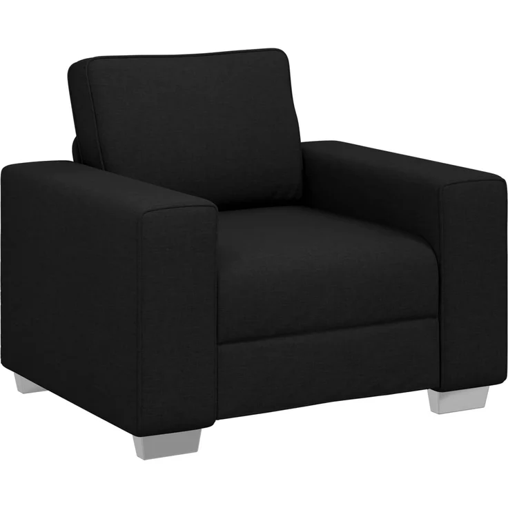 vidaXL Sofa-Sessel Schwarz 100 cm Stoff 4105209 – Bild 2