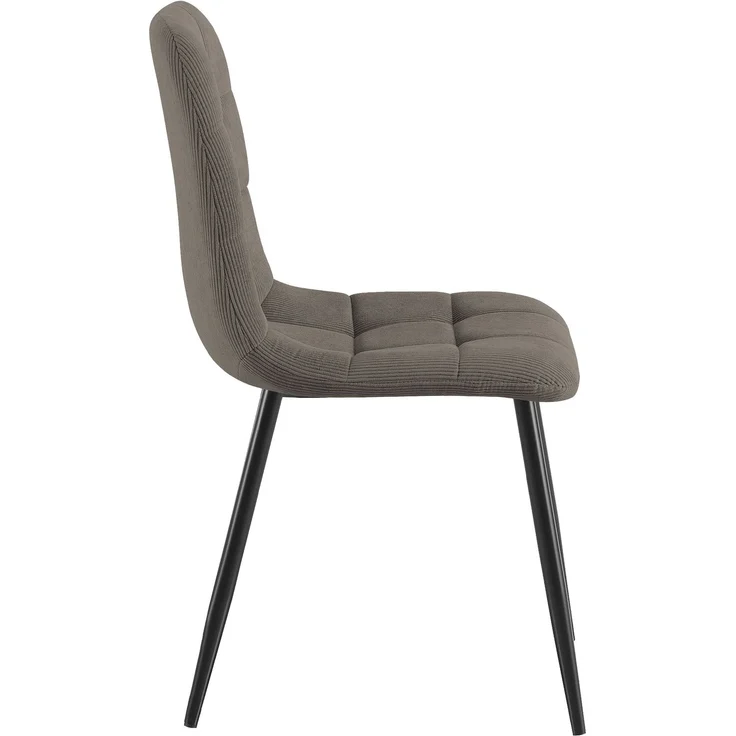 CLP Esszimmerstuhl Tilde Bezug gepolstert gesteppt mit Rückenlehne bis 150 kg - Farbe:taupe;Material:Cord – Bild 5