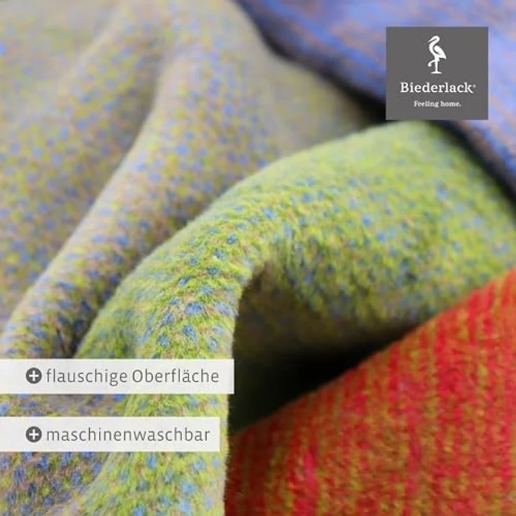 Wohndecke Colourmix, bunt karierte Sofadecke aus 100% Baumwolle in 150x200 cm, Biederlack, Made in Germany – Bild 5