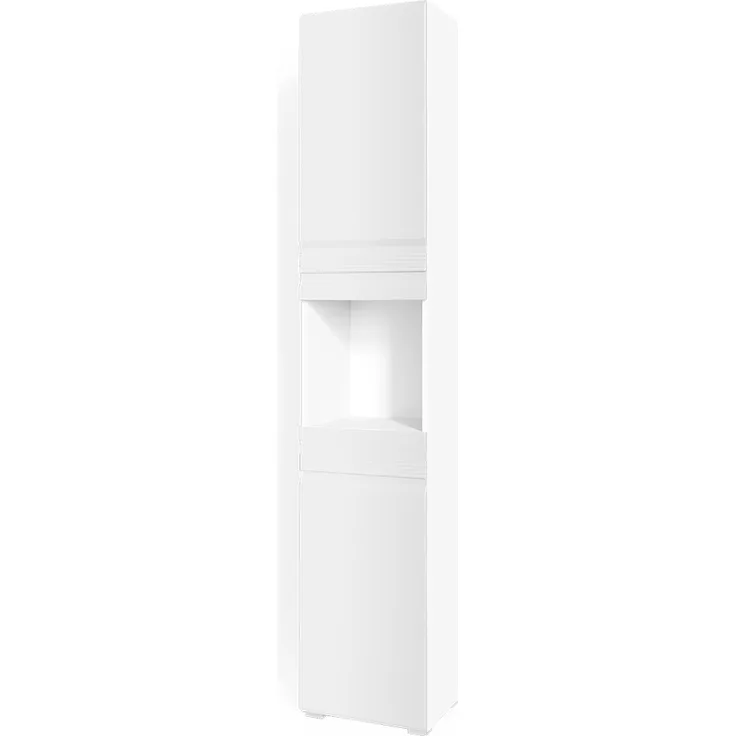 Badschrank Fredd Weiß Hochglanz 36.4 x 190.5 cm Vicco