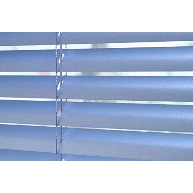 Deco Company Alu-Jalousie ohne Bohren, Zum Klemmen, Inkl. Klemmträgern, Sichtschutz, Lichtschutz, Blendschutz, Aluminium-Jalousie, Silber-Blau, 160x175 cm – Bild 12