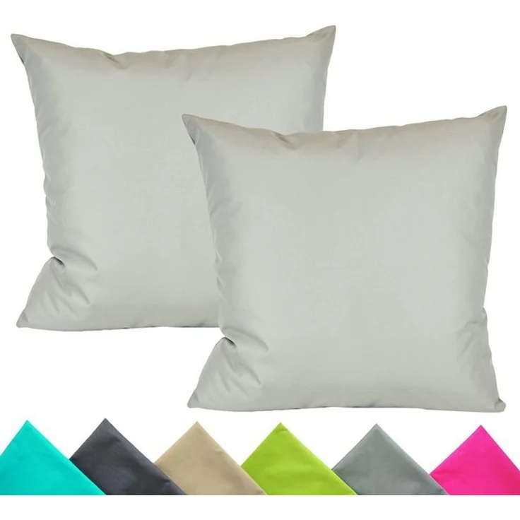 JACK Kissenbezüge 2er Set 40x40cm Outdoor Wasserfest, (2 Stück), 2x Kissenhülle, strapazierfähig, wasserabweisend, Innen & Außen – Bild 4