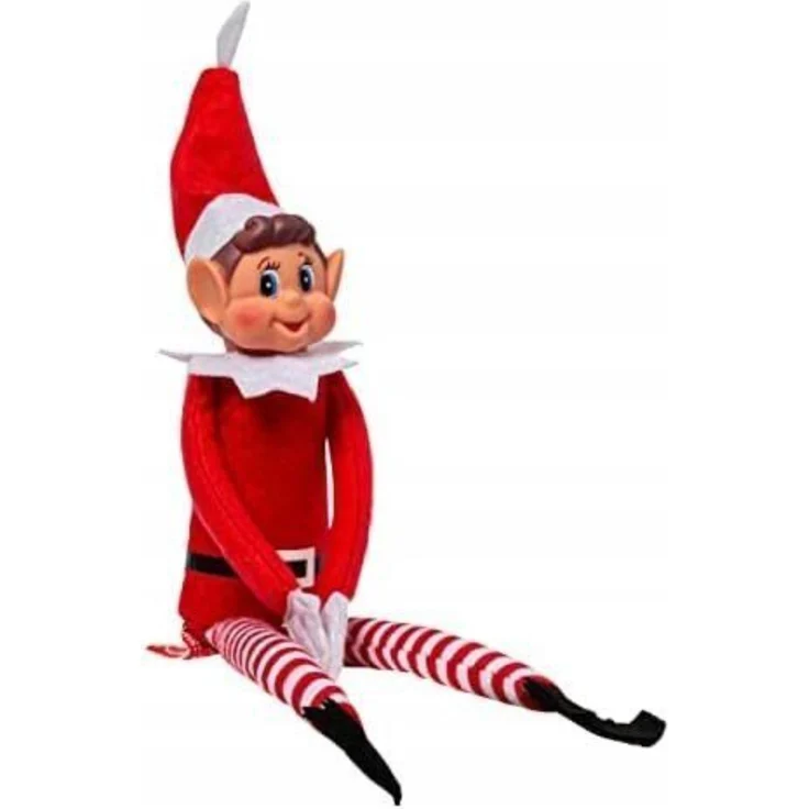 Weihnachts Elf Figur 40 cm Adventsfigur Rot Weiß Weihnachtsdeko für Zuhause – Bild 4
